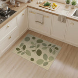 Green Leaf Botanical Area Rug