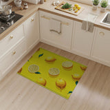 Vibrant Lemon Fruit Yellow Area Rug