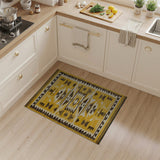 Bold Yellow Southwestern Geometric Rug