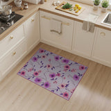 Pink Pink Purple Floral Vintage Area Rug