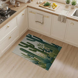 Green Desert Cacti Succulent Area Rug