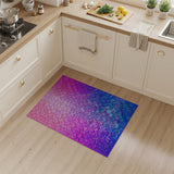 Vibrant Pink-to-Blue Scales Area Rug