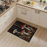 Whimsical Red Mushroom Woodland Rug