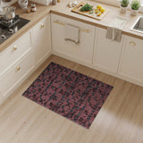 Pink Cherry Fruit Abstract Area Rug
