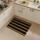 Orange Tribal Stripe Area Rug