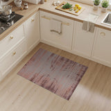 Blush Pink Distressed Abstract Area Rug