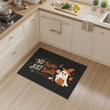 No Tricks Just Treats Halloween Ghost Washable Area Rug