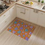 Adorable Cartoon Hearts Kids Area Rug