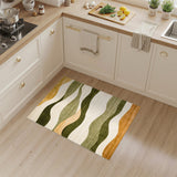 Verdant Wave Green Area Rug