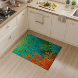 Multi-color and Patterns Vibrant Coral Reef Fish Area Rug