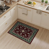 Elegant Red Persian Area Rug with Ornate Floral Motifs