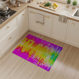 Vibrant Rainbow Abstract Area Rug