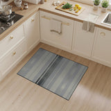 Striped Grey Striped Woven Area Rug