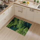 Lush Green Forest Mountains Area Rug