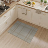 Beige Plaid Woven Geometric Modern Area Rug