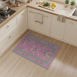 Whimsical Pink Castle Unicorn Kids Area Rug