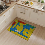 Vibrant Alphabet Grid Area Rug