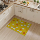 Sunny Yellow Egg Scatter Area Rug