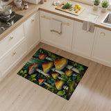 Enchanted Mushroom Forest Cluster Area Rug
