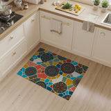 Vibrant Mandala Mosaic Area Rug