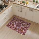 Ornate Pink Pomegranate Persian Area Rug