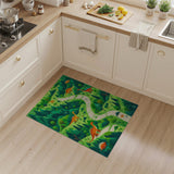 Dinosaur Forest Path Kids Area Rug