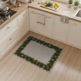 Rustic Pine Garland Area Rug