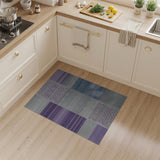 Purple Geometric Woven Area Rug