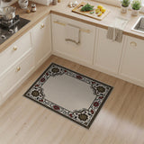 Ornate Persian Floral Border Rug