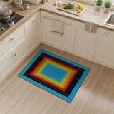 Vibrant Multi-Color Nested Frames Area Rug