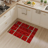 Playful Watermelon Fruit Pattern Area Rug