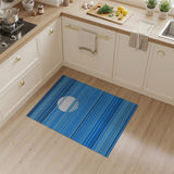Blue Striped Sun Horizon Area Rug