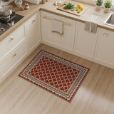 Red Diamond Lattice Southwestern Area Rug