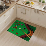 Cartoon Pool Table Billiards Area Rug