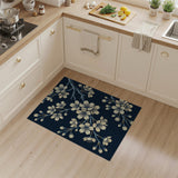 Navy Cherry Blossom Area Rug