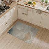 Beige and Neutral Abstract Wave Neutral Area Rug