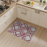 Geometric Modern Pink Geometric Lattice Area Rug