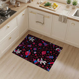 Playful Space Astronauts Rockets Kids Rug
