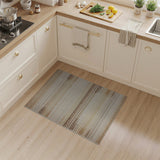 Southwestern Tan Beige Geometric Striped Area Rug