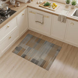 Textured Geometric Tan Beige Area Rug