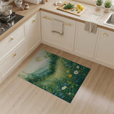 ODIKA Wildflower Mountain Meadow Washable Low Pile Area Rug