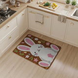 Adorable Cartoon Bunny Easter Area Rug