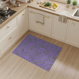 Purple Tribal Serpent Area Rug