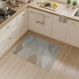Abstract Area Beige and Neutral Serene Beige Wave Abstract Area Rug