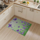 Purple Butterfly Meadow Area Rug