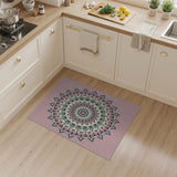 Geometric Modern Pink Mandala Geometric Area Rug