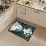 Mountain River Fish Area Rug