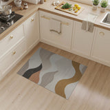 Layered Abstract Wave Area Rug