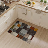 Geometric Modern Multi-color and Patterns Multi-Color Geometric Patchwork Area Rug