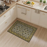 Ivory Traditional Persian Floral Area Rug